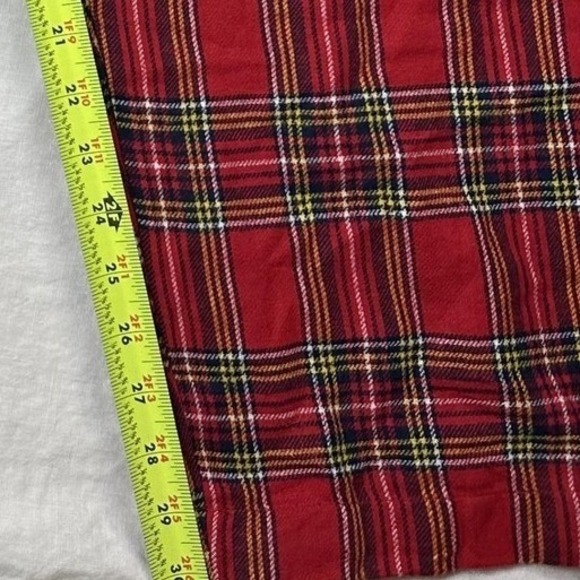 Crown & Ivy Pajama Pants Mens Large Red Flannel Plaid Lounge Sleepwear NWT Cozy - Picture 7 of 8